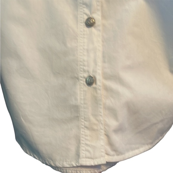 Versace Jeans Couture white long sleeve shirt. EUC. Size XS. Beautiful - Picture 14 of 15